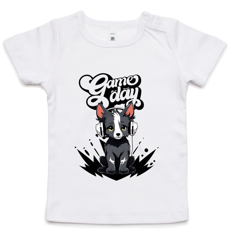 Game Day Pup AS Colour - Infant Wee Tee Ogo Merch