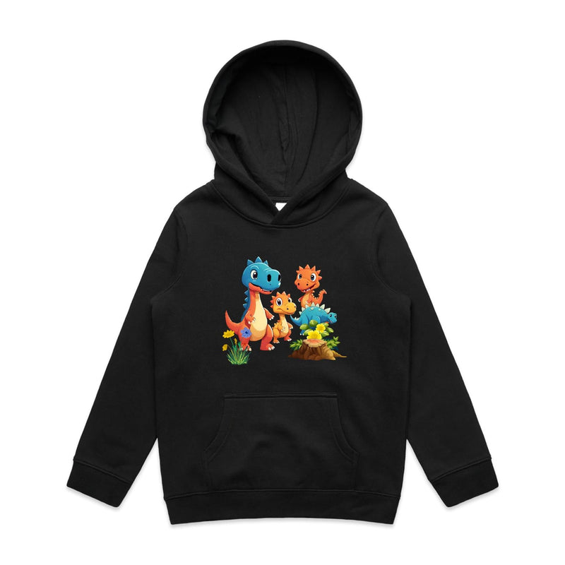 Dinosaur Babies AS Colour - Youth Supply Hood Ogo Merch