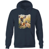 Deer and Meerkats AS Colour Stencil - Pocket Hoodie Sweatshirt