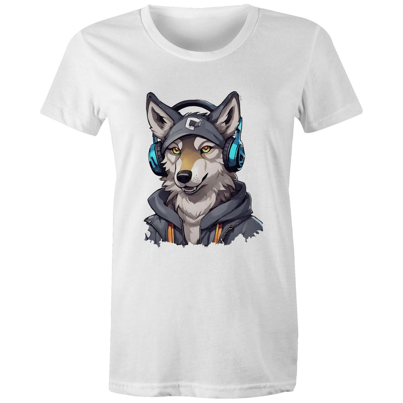Gaming Wolf AS Colour - Women's Maple Tee Ogo Merch