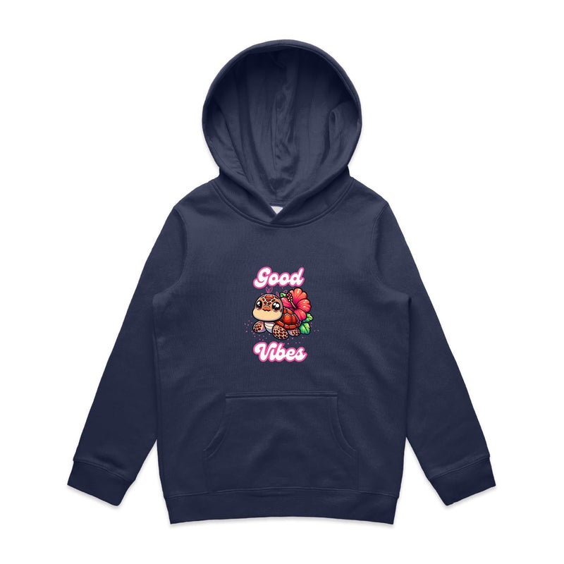 Good Vibes Turtle AS Colour - Youth Supply Hood Ogo Merch