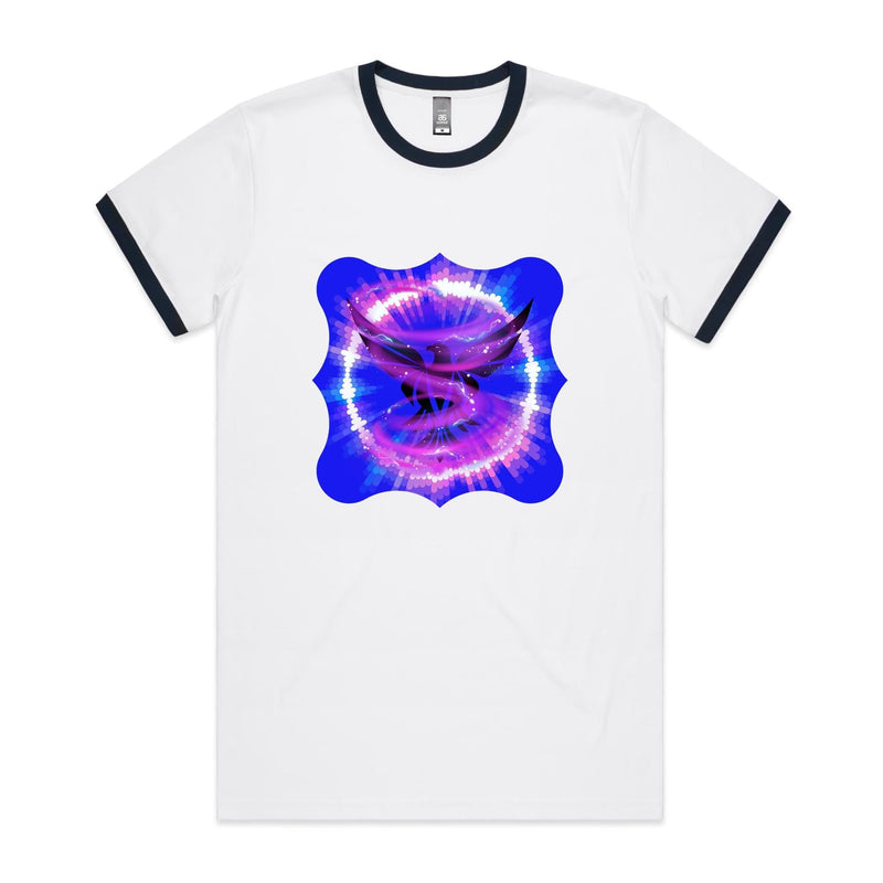 Eagle in Swirl AS Colour Staple Ringer Tee Ogo Merch