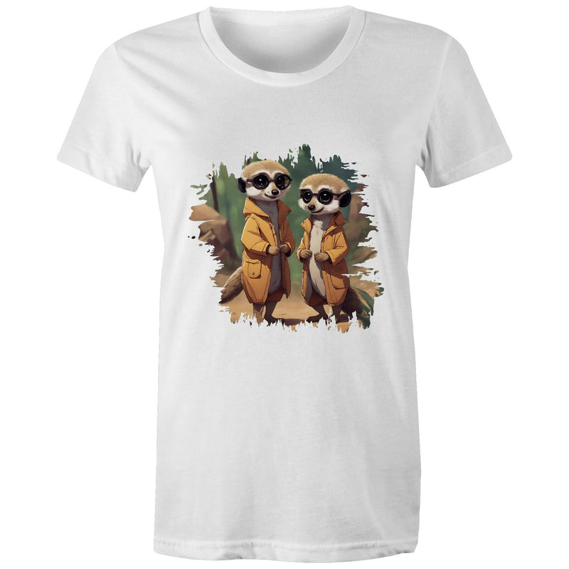 Cool Meerkats AS Colour - Women's Maple Tee Ogo Merch