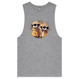 Meerkats in Jackets AS Colour Barnard - Mens Tank Top Tee