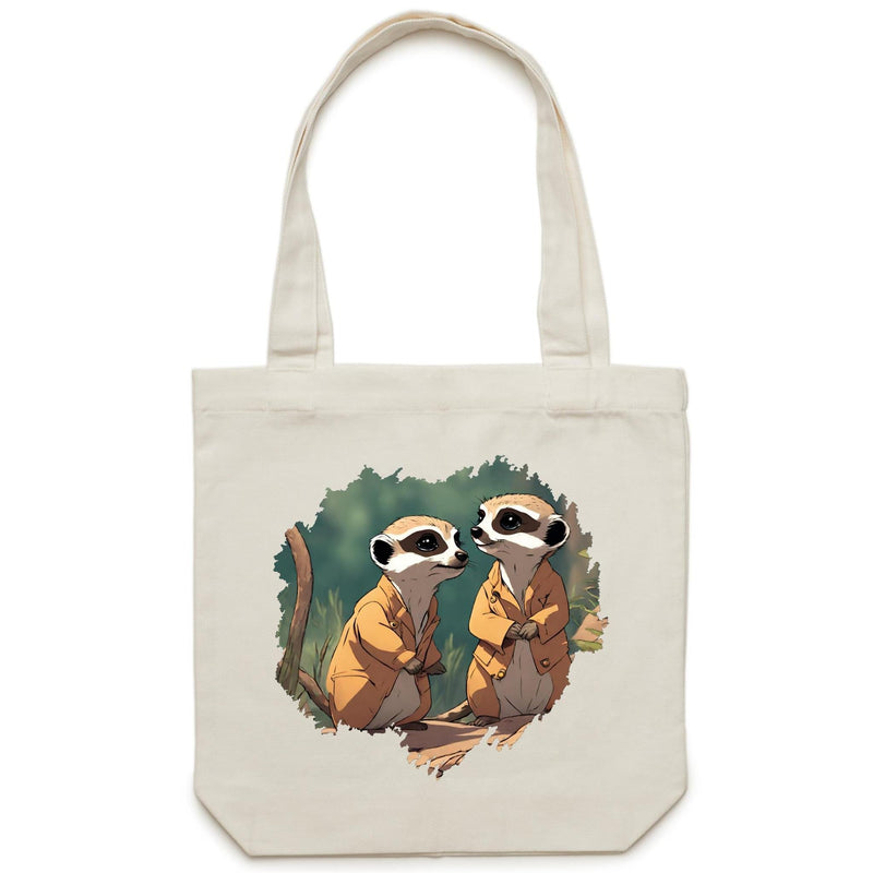 Meerkats AS Colour - Carrie - Canvas Tote Bag Ogo Merch