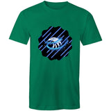 Blue Swirl Eagle AS Colour Staple - Mens T-Shirt