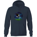 Lightning Eagle AS Colour Stencil - Pocket Hoodie Sweatshirt