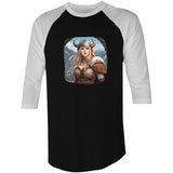 Viking Girl AS Colour Raglan - 3/4 Sleeve T-Shirt