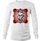 Snake and Skull AS Colour Base Mens Long Sleeve TShirt