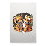 Baby Tigers AS Colour Tea Towel