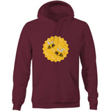 Bees AS Colour Stencil - Pocket Hoodie Sweatshirt