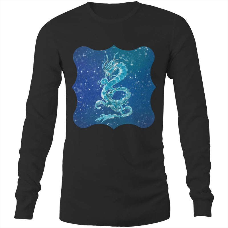 Blue Dragon Mens Long Sleeve TShirt Ogo Merch