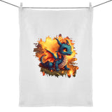 Baby Dragon 50% Linen 50% Cotton Tea Towel