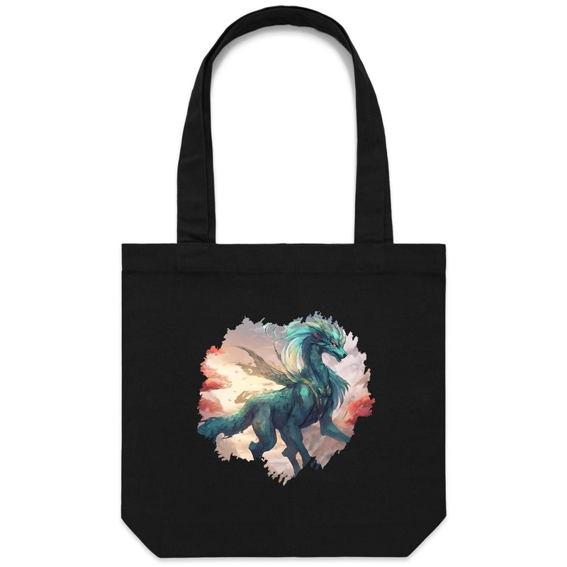 Beautiful Dragon AS Colour Carrie Canvas Tote Bag Ogo Merch