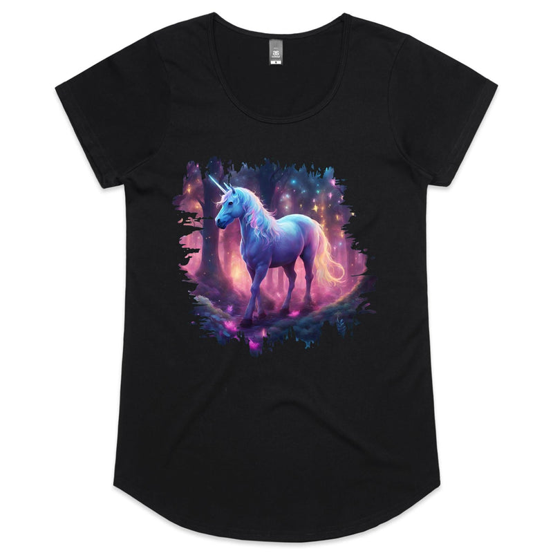 Pretty Unicorn AS Colour Mali Womens Scoop Neck TShirt Ogo Merch