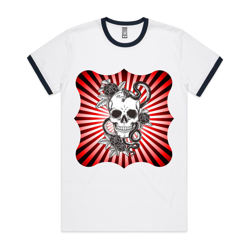 Snake and Skull AS Colour Staple Ringer Tee Ogo Merch