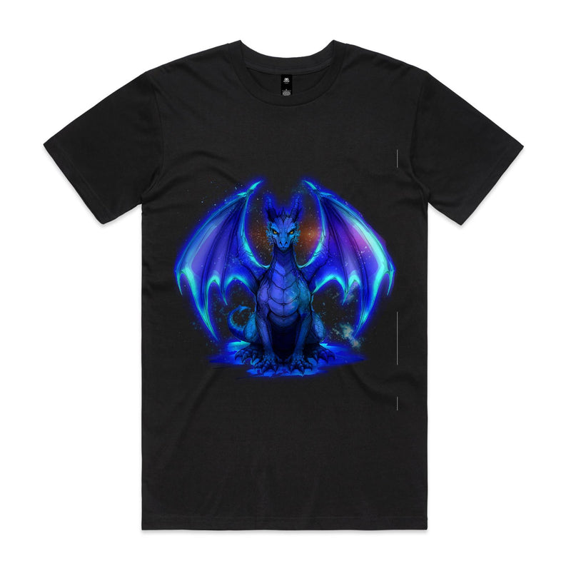 Glowing Blue Dragon AS Colour Staple Tee