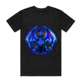 Glowing Blue Dragon AS Colour Staple Tee