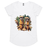 Cool Meerkats AS Colour Mali - Womens Scoop Neck T-Shirt