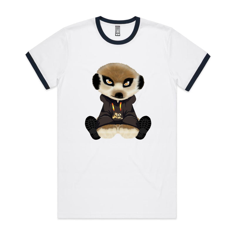 Meerkat in Hoodie AS Colour Staple Ringer Tee Ogo Merch