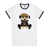 Meerkat in Hoodie AS Colour Staple Ringer Tee