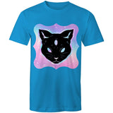 Psychic Cat AS Colour Staple Mens TShirt