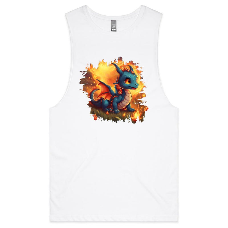 Baby Dragon AS Colour Barnard - Mens Tank Top Tee Ogo Merch