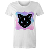 Psychic Cat AS Colour Women's Maple Tee