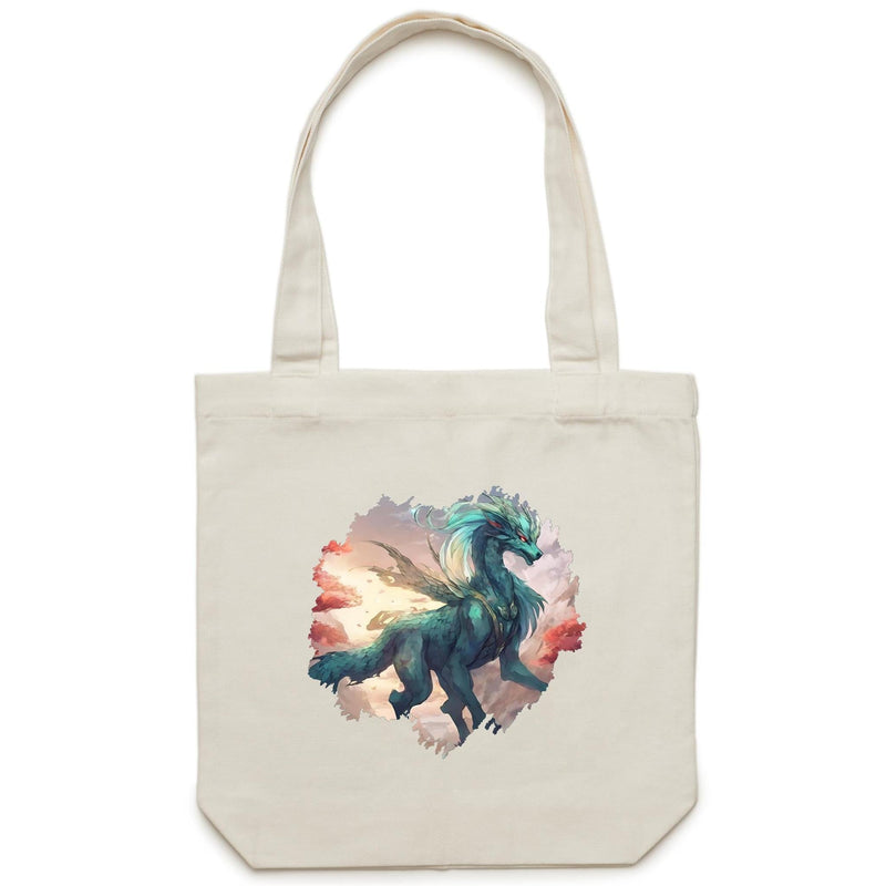 Beautiful Dragon AS Colour Carrie Canvas Tote Bag Ogo Merch