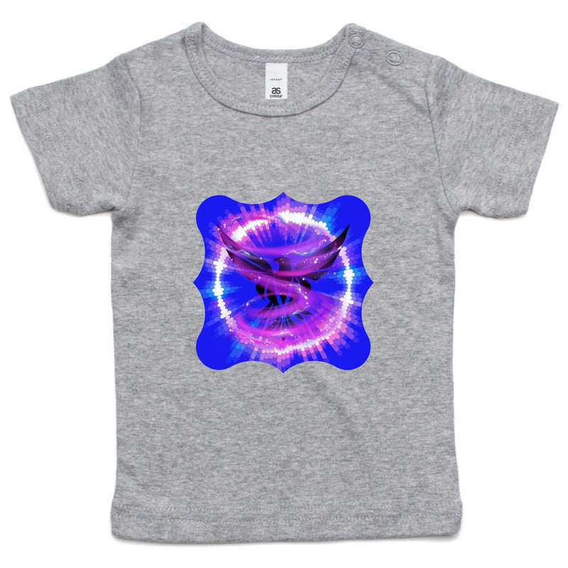 Eagle in Swirl AS Colour - Infant Wee Tee Ogo Merch