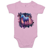 Pretty Unicorn AS Colour Mini Me Baby Onesie Romper