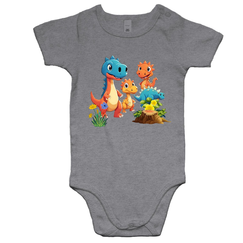 Dinosaur Babies AS Colour Mini Me - Baby Onesie Romper Ogo Merch