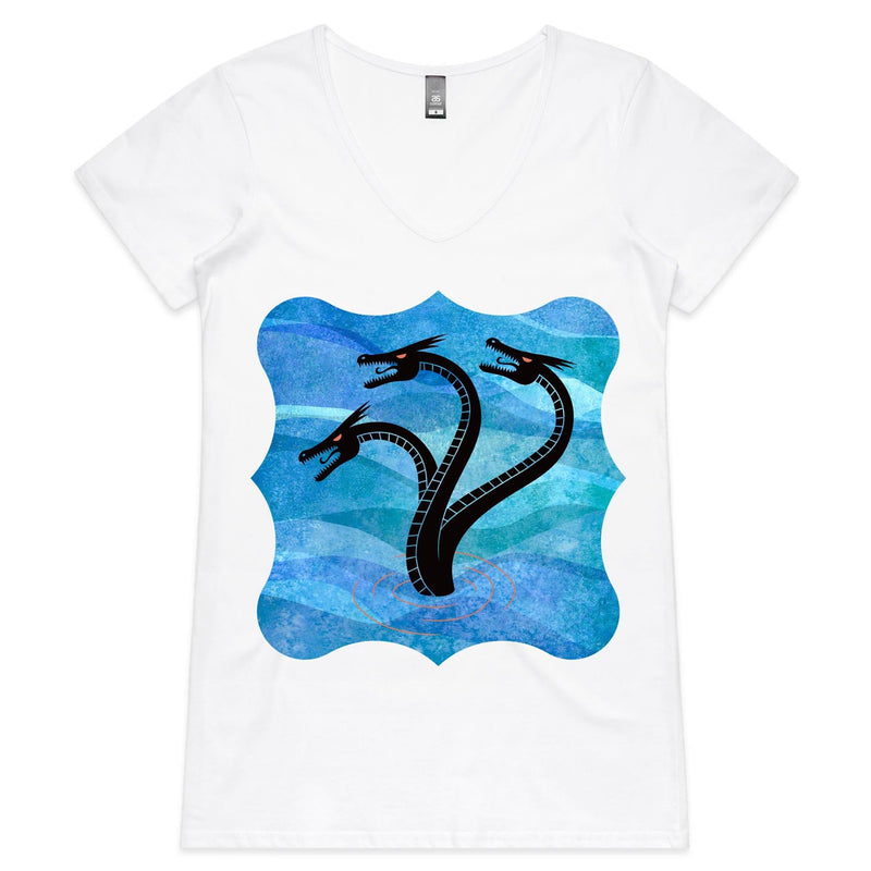 Ocean Hydra AS Colour Bevel Womens VNeck TShirt Ogo Merch