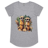 Cool Meerkats AS Colour Mali - Womens Scoop Neck T-Shirt