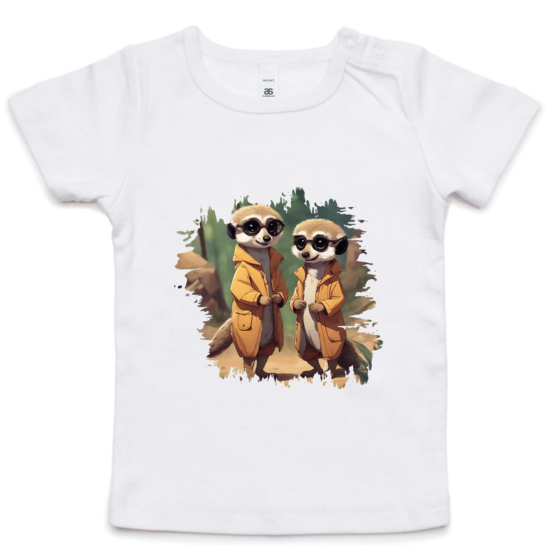 Cool Meerkats AS Colour - Infant Wee Tee Ogo Merch