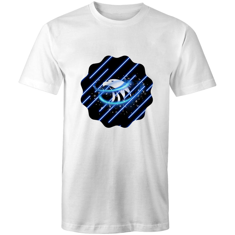 Blue Swirl Eagle AS Colour Staple - Mens T-Shirt Ogo Merch