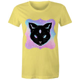 Psychic Cat AS Colour Women's Maple Tee