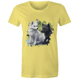 Two Wolves AS Colour - Women's Maple Tee