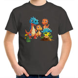 Dinosaur Babies AS Colour Kids Youth T-Shirt