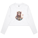 Mythical Elf AS Colour - Women's Long Sleeve Crop Tee