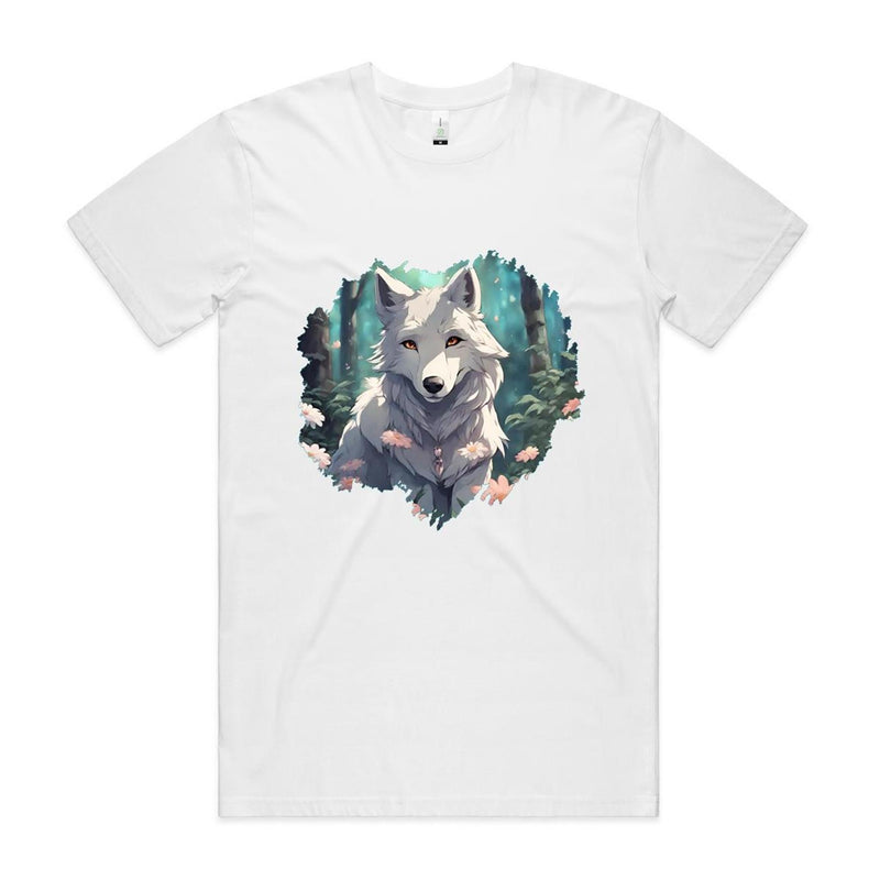 Wolf Print AS Colour Staple Organic Tee Ogo Merch