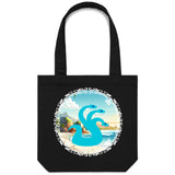 Beach Hydra AS Colour Carrie Canvas Tote Bag