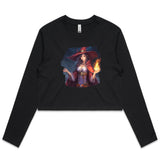 Witch AS Colour - Women's Long Sleeve Crop Tee