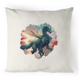 Beautiful Dragon 100% Linen Cushion Cover