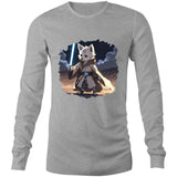 Wolf with Lightsaber AS Colour Base Mens Long Sleeve TShirt