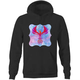 Red Phoenix Pocket Hoodie Sweatshirt