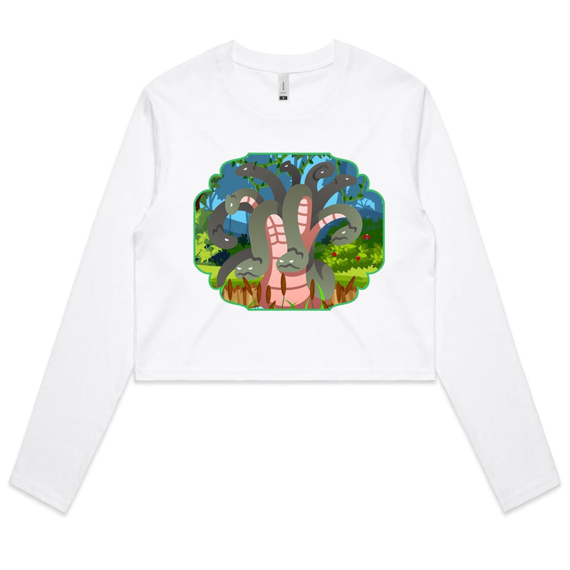 Swamp Hydra AS Colour Women's Long Sleeve Crop Tee Ogo Merch