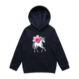 Unicorn and Flower AS Colour - Youth Supply Hood