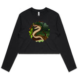 Jungle Snake AS Colour Women's Long Sleeve Crop Tee