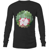 Forest Nine Tailed Fox Mens Long Sleeve TShirt